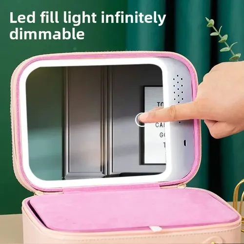 Cable De Carga, Tira De Luz Led, Espejo, Bolsa De Maquillaje