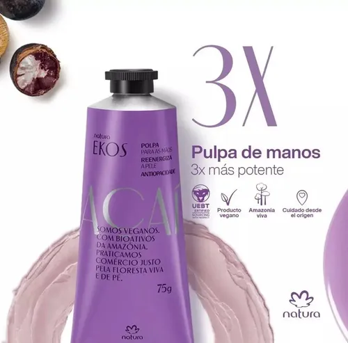 Natura Pulpa Hidratante Para Manos Açaí Ekos