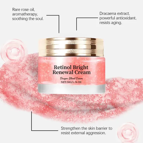 Crema Antiarrugas De Frutos De Rosa Con Retinol, Reafirmante