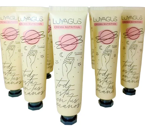 Crema De Manos Luyagos 30gr Nutritiva Hidratante Piel Seca Fragancia Durazno