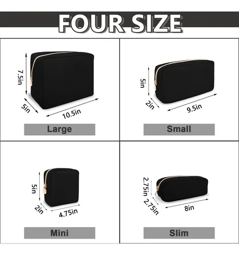 Bolsa De Maquillaje Uixizq, Impermeable, De Nailon, Neceser