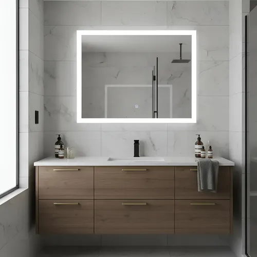 Espejo Luz Led Táctil Horizontal 80×60 Dimerizable Touch