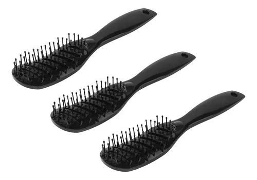 Cepillo Curvo For El Cabello De Hombre Con 9 Filas, 3 &tz