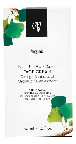 Veganis Crema Facial De Noche Ginkgo Biloba Reparadora 30 Ml