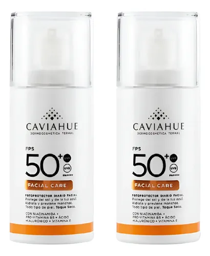 Combo X2 Caviahue Protector Solar Facial Care Fps 50+ X50gr