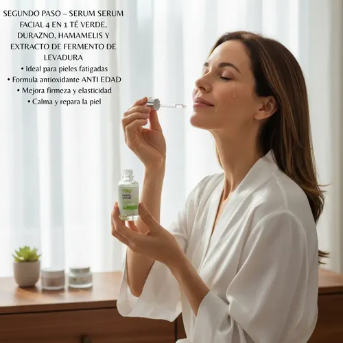 Kit Skincare Antiedad Mujer Facial Labios Look Rejuvenecedor