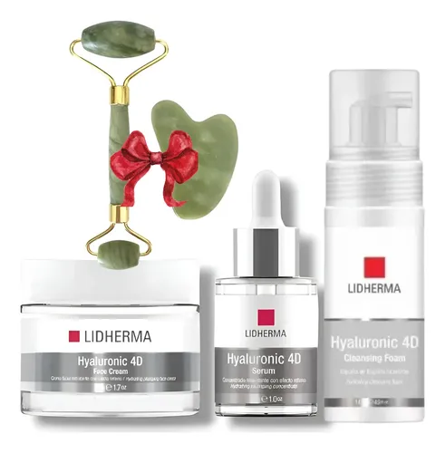 Kit Hyaluronic 4d Crema + Serum + Espuma Limpieza Lidherma