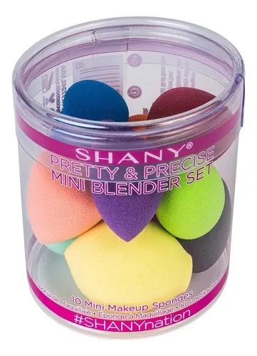 Esponja Cosmética Shany Mini Sin Látex, Juego De 10