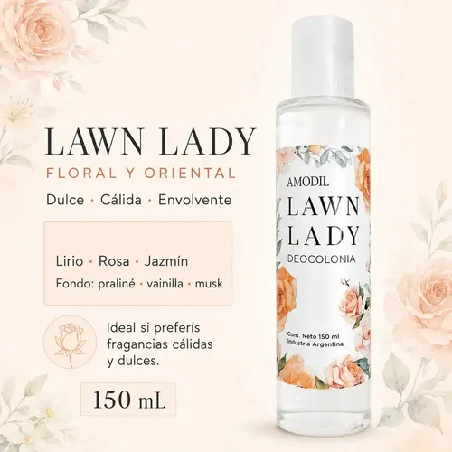 Perfume Deocolonia Lawn Lady Amodil 150 Ml Femenino Mujer