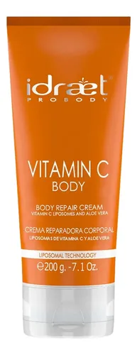 Crema Reparadora Cuerpo Vitamin C Idraet Aloe Hidrata 200g