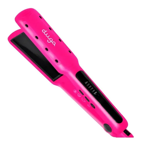 Plancha Para Cabello Humedo Y Seco Duga, Profesional 70 Watts D207 Color Rosa