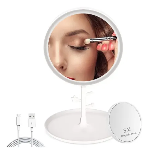 Espejos De Maquillaje Y Baño Regulables Con Luces Led H