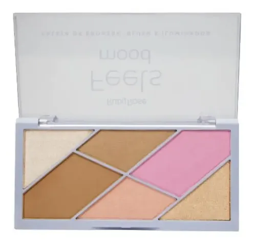 Paleta De Bronzer Rubor Iluminador Feels Mood Ruby Rose