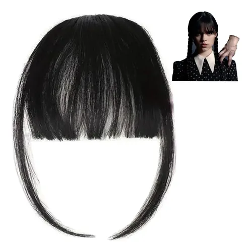 Flequillo Postizo Merlina Extensión Cabello Simil Natural