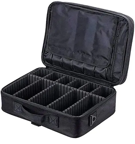 Maletin Profesional Organizador De Maquillaje Reina Casa Color Negro