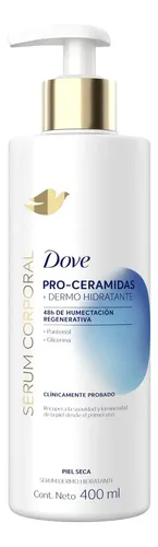 Dove Sérum Corporal Pro-Ceramidas Dermo Hidratante, Recupera Suavidad e Hidratación al Primer Uso, Piel Seca, 400ml