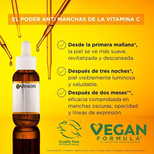 Garnier Booster Serum Noche Vitamina C 10% Rostro 30ml