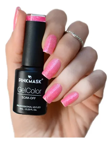 Pink Mask Gel Color Semipermanente Uv Led 7 Ml Color Classy