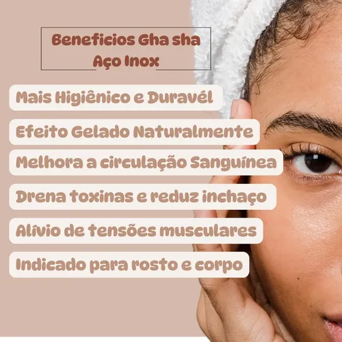 Tabla Guasha Para Masaje Facial De Acero Inoxidable Skincar