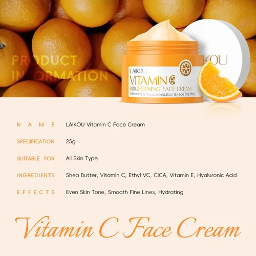 Set Facial Laikou Vitamina C Sérum Y Crema Hidratante Normal Día/noche
