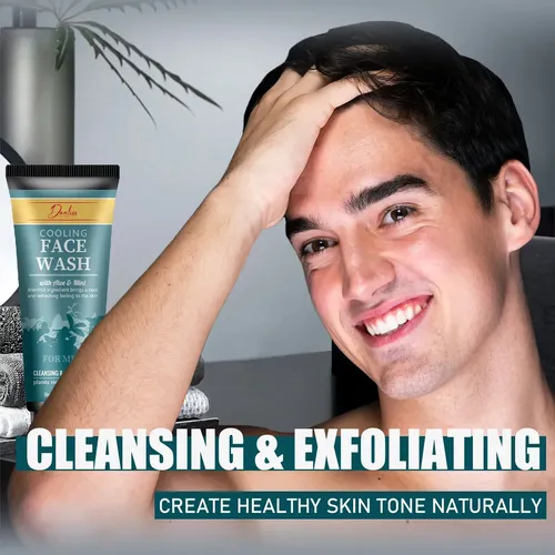 Gel Facial Refrescante Para Hombres – Limpieza Profunda X2