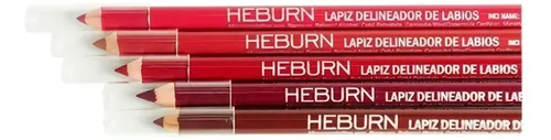 Lapiz Delineador Labios Heburn Maquillaje Profesional Color Natural