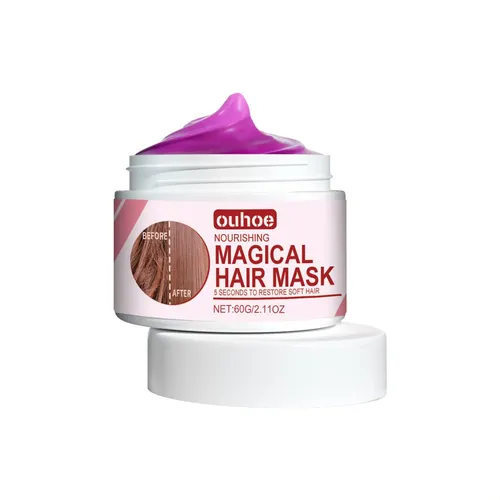 Mascarilla Capilar Reparadora Con Queratina Ouhoe, Sin Vapor