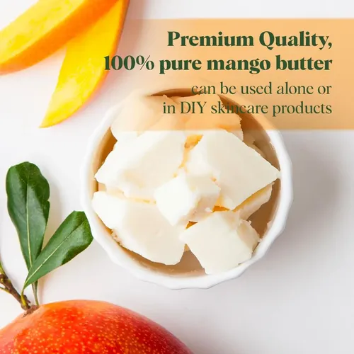 Manteca De Mango White Naturals, Cruda Y Orgánica, Sin Refin