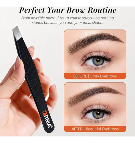 Pinzas De Cejas Yrbia Wide-tip Con Estuche