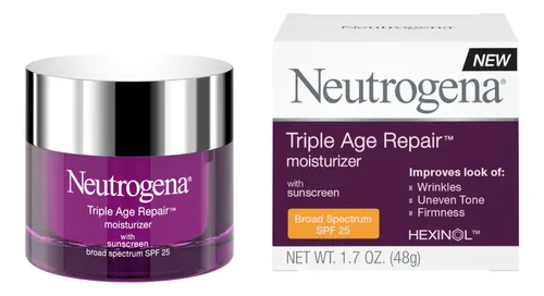 Hidratante Facial Neutrogena Triple Age Repair, 1.7 Oz Todo Tipo De Piel Día