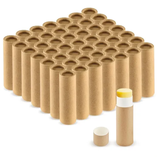 Tubo De Bálsamo Labial De Cartón De 0.3 Oz, 50 Unidades, Pap
