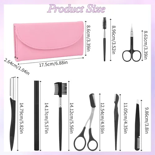 Kit Para Dar Forma A Las Cejas, Juego De 8 Piezas