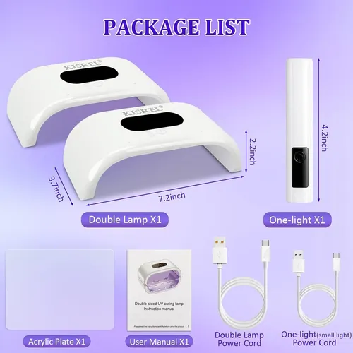 Luz Uv Para Resina Kisrel 36w Con Diseño De Doble Cara