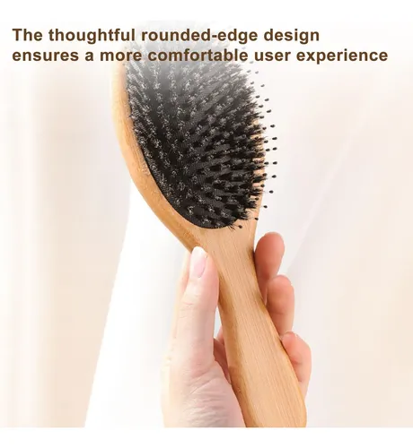 Cepillo De Pelo Denentt Boar Bristle Bamboo Massage