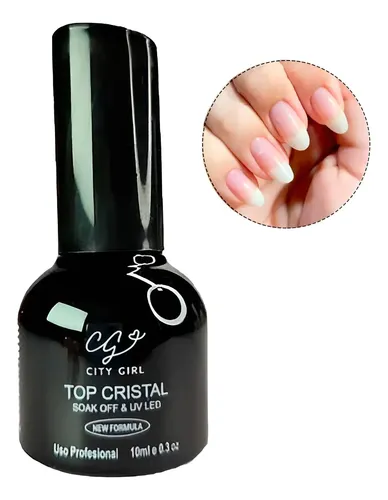 Top Coat Cristal City Girl 10ml Esmalte Semipermanente