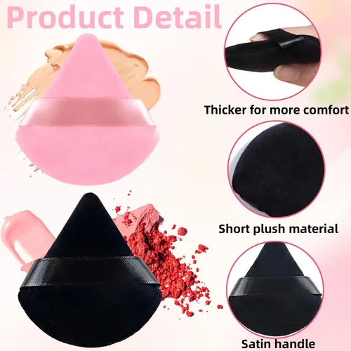 6 Esponjas Triangulares Para Maquillaje Facial