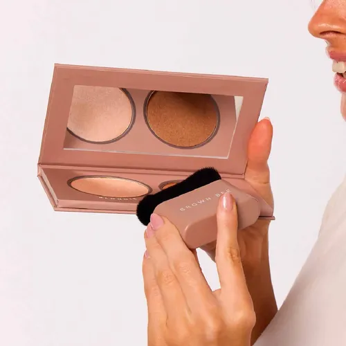 Brocha Maquillaje Corporal Body Brush Brown Bee