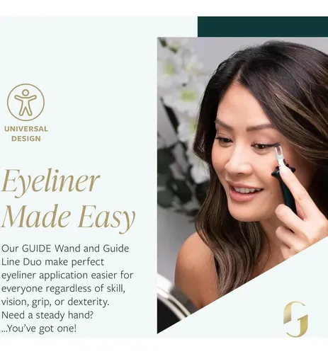 Dúo Delineador Guide Beauty, Lápiz Y Crema Larga Duración