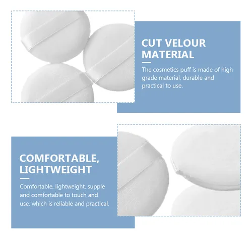 Almohadillas De Maquillaje En Polvo Para Mujer, 5 Unidades
