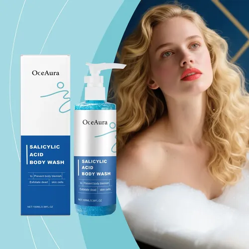 B.gel De Baño Exfoliante Con Ácido Salicílico Oceaura, Limpi