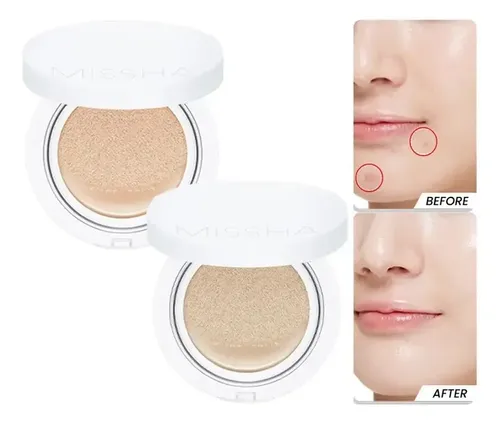 Base de Maquillaje Missha Magic Cushion Cover Lasting Tono 21 con FPS 50 y Acabado Natural