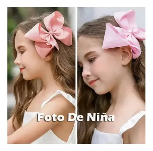 Broches Cabello Con Grande Moño Para Bebés Niñas 20 Pz Vistoso