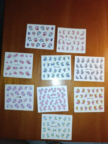 90 Stickers Para Uñas Al Agua Nail Art
