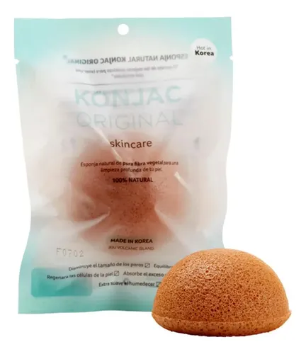 Esponja Facial Konjac Skincare Amarilla Francés