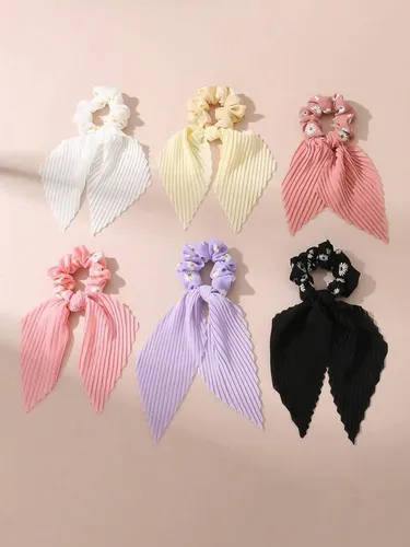 Set De 6 Coleteros Daisy For Niñas, Uso Diario Y Decoración