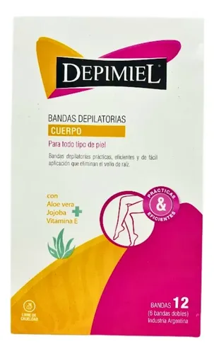 Depimiel Bandas Depilar Cuerpo Aloe Vera Y Vitamina X12u