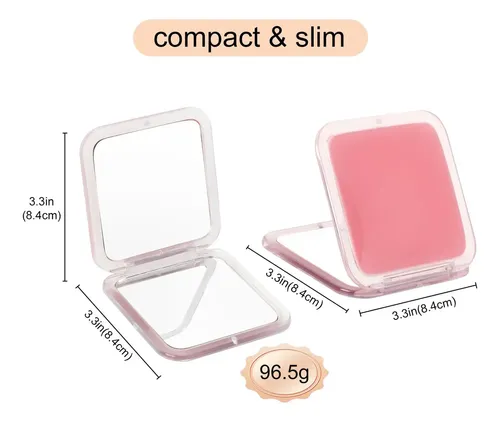 Espejo Compacto Premium 15x 1x Portátil Y Plegable 8.3 Cm Color Del Marco