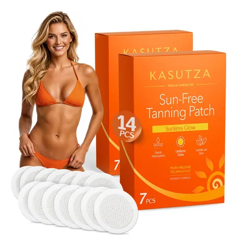 Parches Bronceadores Kasutza Para Rostro Y Cuerpo, 14 Unidad