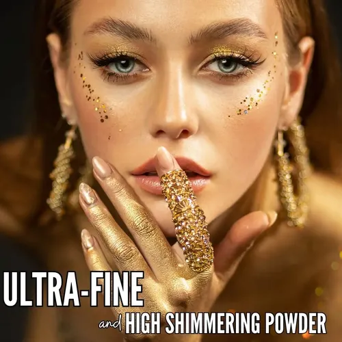 Polvo Iluminador Facial Y Corporal Mynena Dorado 70g