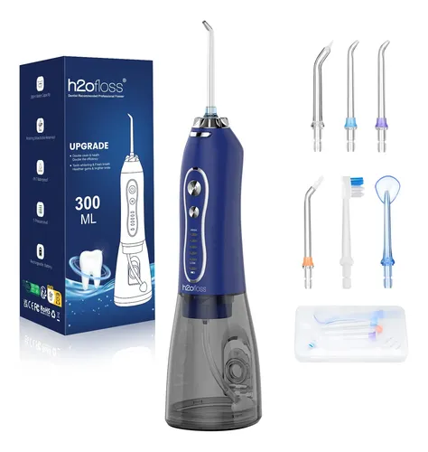 Hilo Dental Con Agua H2ofloss, 300 Ml, 5 Modos, Inalámbrico,